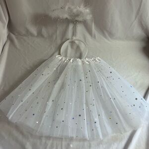 White Starry Kids Angel Costume